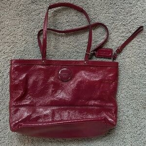 Coach Patent Leather Pink Tote